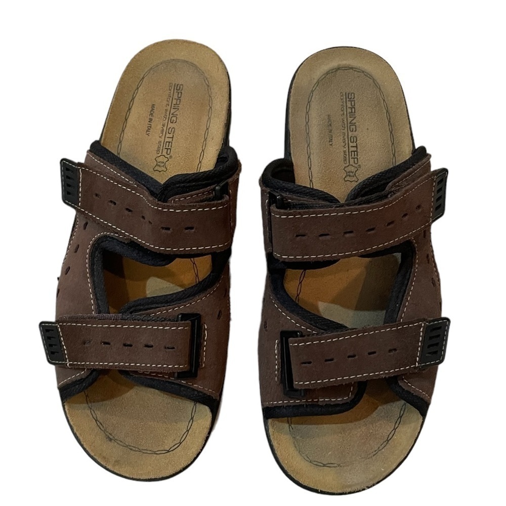 Spring Step Men's Filmore Flat Sandal EUR Size 43 Brown